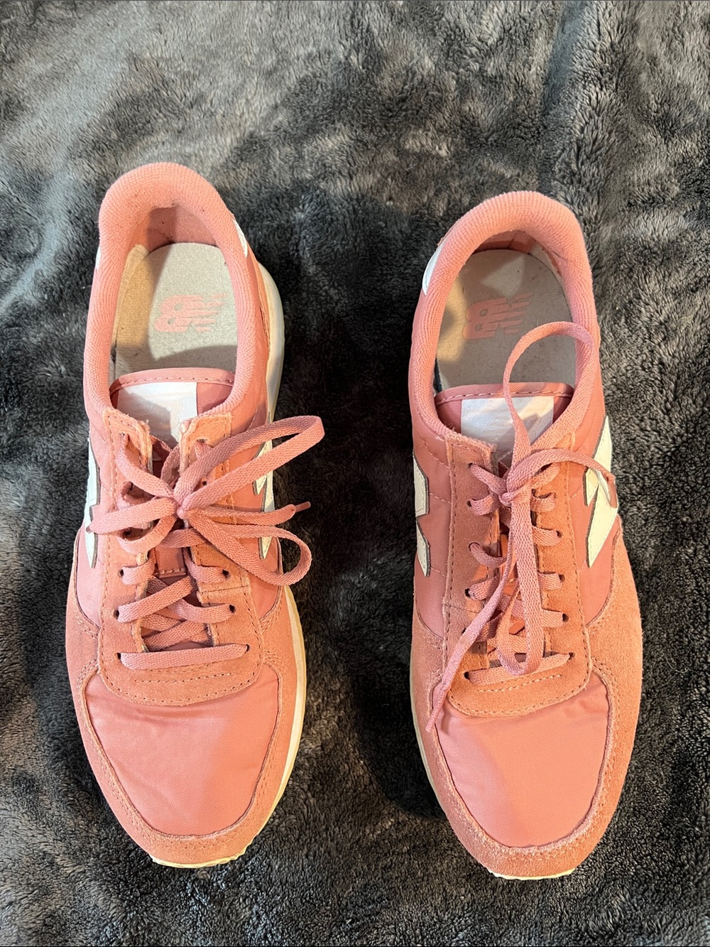 New Balance Women's Coral Pink Retro Runner Sneakers